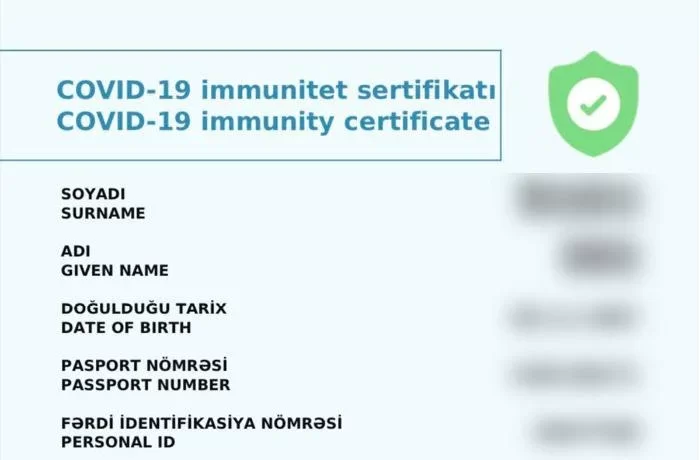 Avqustun 1-dən iş və xidmət sahələrində COVID-19 pasportu tələb olunacaq