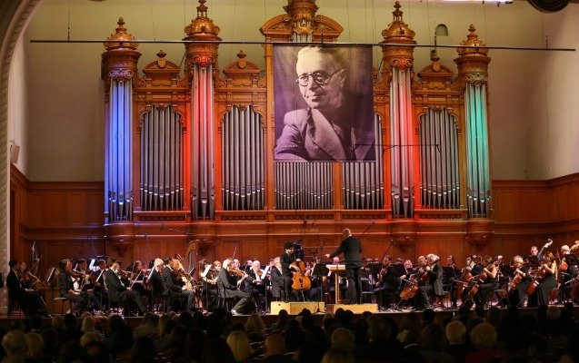 Moskvada Bakı Musiqi Akademiyasının 100 illiyinə həsr olunmuş konsert keçirilib - Fotolar