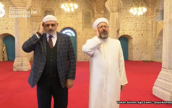 Ali Erbaş Şuşada azan oxudu - Video