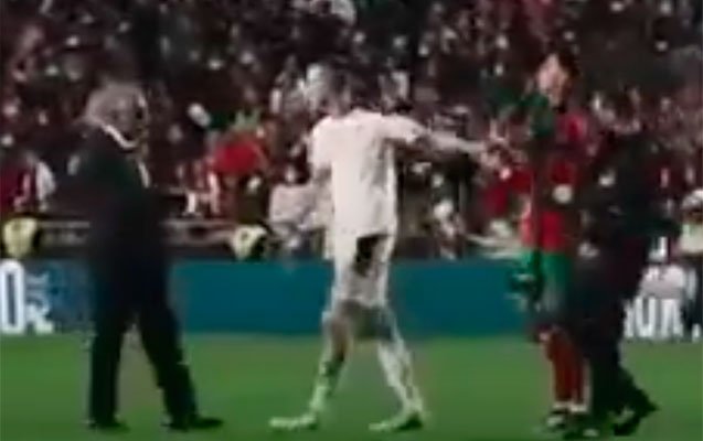 Ronaldo baş məşqçi ilə mübahisə etdi - Video.