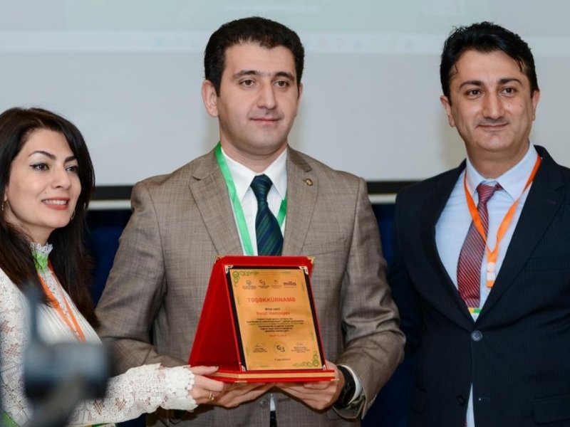 Proje Yöneticisi Mehseti Hüseynova Azerbaycanda Sağlıklı Beslenme ve Gıda Güvenliği Forumunu gerçekleştirdi.