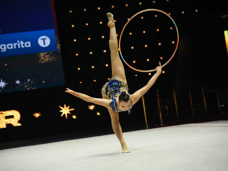 Bakıda bədii gimnastika üzrə 39-cu Avropa çempionatı yarışlarının ikinci gününə start verilib - FOTOa yerləşən Milli Gimnastika Arenasında