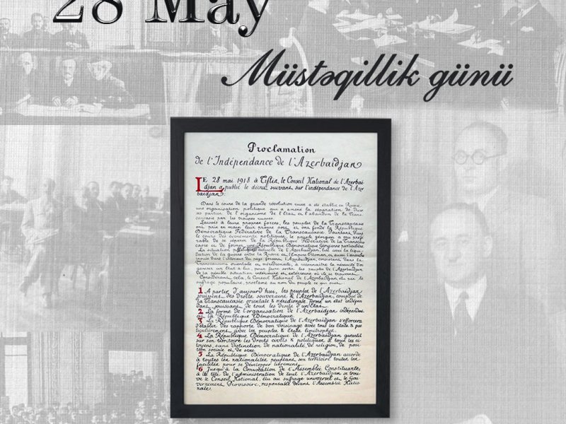 Azərbaycan Xalq Cümhuriyyətinin yaradılmasından 105 il ötür
