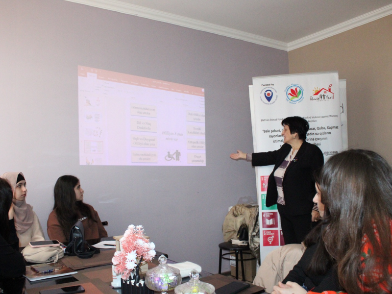 Əlil Qadınlar Cəmiyyəti İçtimai Birliyinin Quba rayonunda  növbəti seminarı keçirildi.
