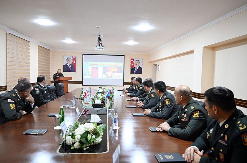 Gürcüstanın Hərbi Polis Departamentinin nümayəndə heyəti Azərbaycana səfər edib - FOTO