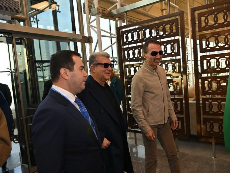 "Barselona"nın prezidenti Xuan Laporta COP29-da iştirak etmək üçün Bakıya gəlib