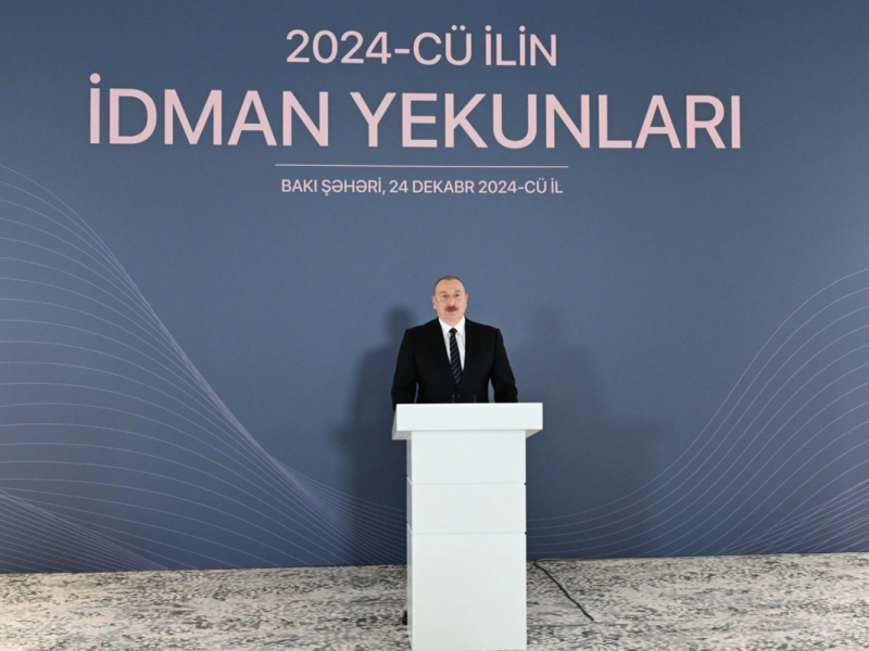 İlham Əliyev 2024-cü ilin idman yekunlarına həsr olunan mərasimdə iştirak edib