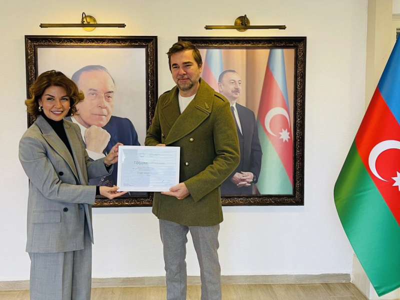 İlham Əliyev türkiyəli aktyoru təltif etdi