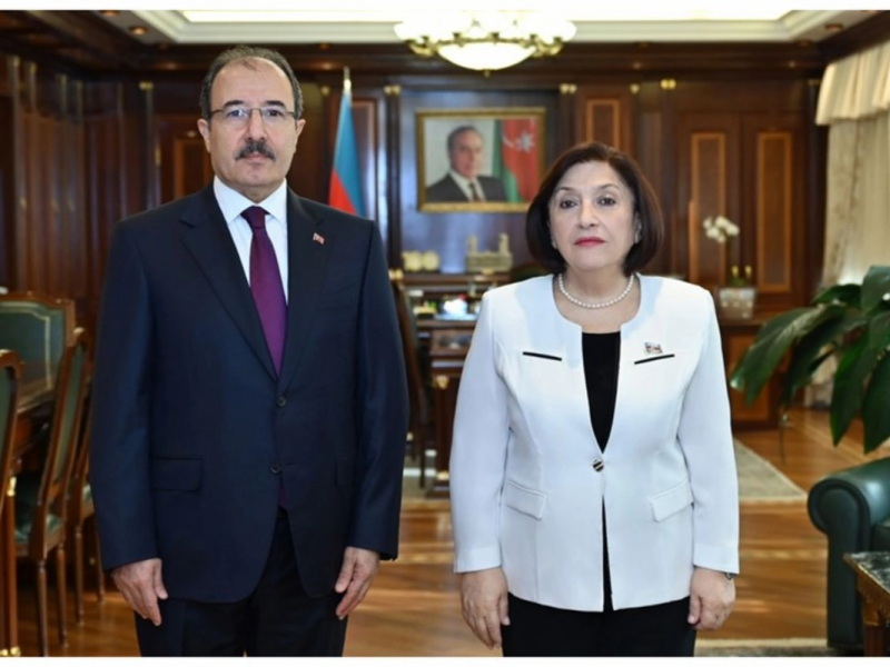 Sahibə Qafarova Cahit Bağçını qəbul edib