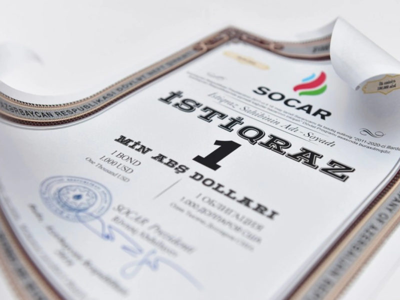 SOCAR İstiqrazları sahiblərinin qazancı 14 milyon dolları ötüb