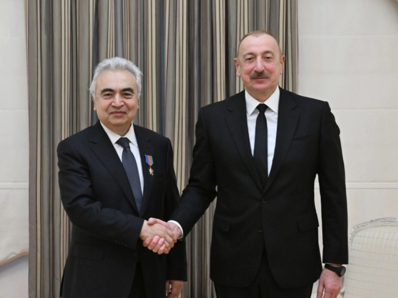 Prezident Fatih Birola "Dostluq" ordenini təqdim edib