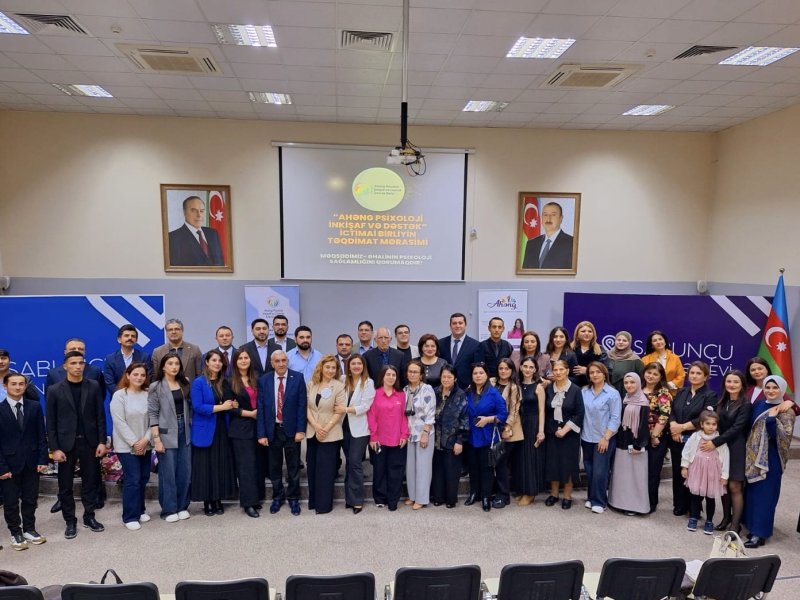 "Ahəng psixoloji inkişaf və dəstək" ictimai birliyinin təqdimat mərasimi keçirildi.