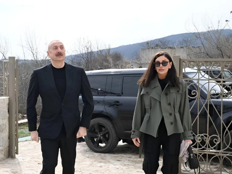 Prezident və birinci xanım Mehriban Əliyeva Şuşada bir sıra açılışlarda iştirak edib