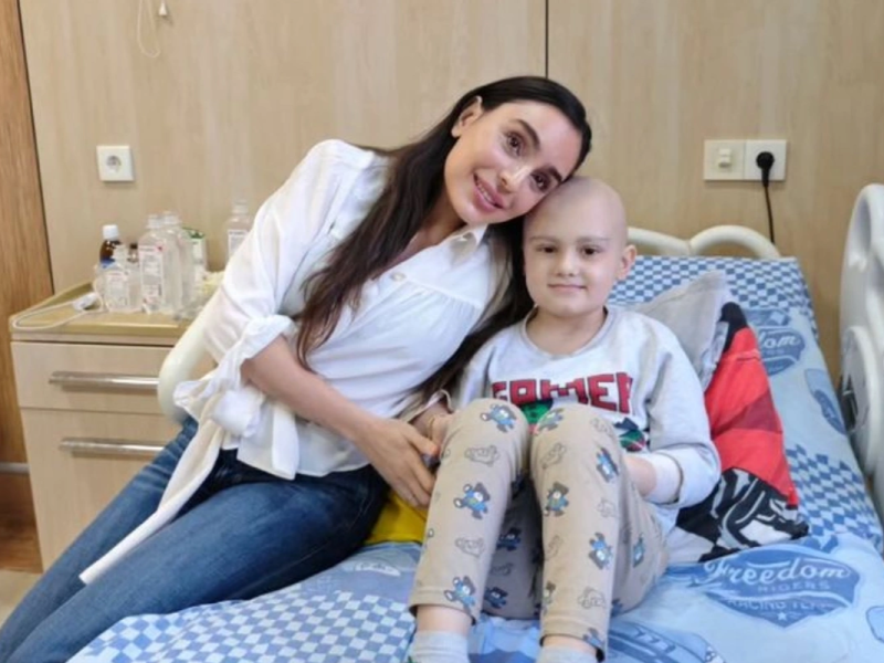 Leyla Əliyeva Milli Onkologiya Mərkəzinin nəzdindəki Uşaq Onkologiya Klinikasında olub