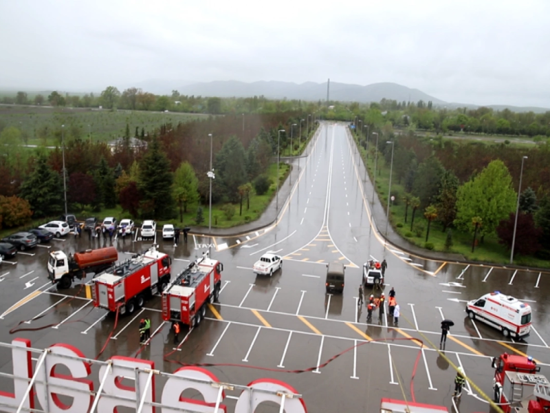 FHN və AZAL Qəbələ aeroportunda təlim keçirib