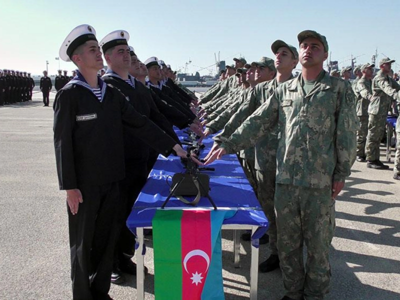 Azərbaycan Ordusunda andiçmə mərasimləri keçirilib
