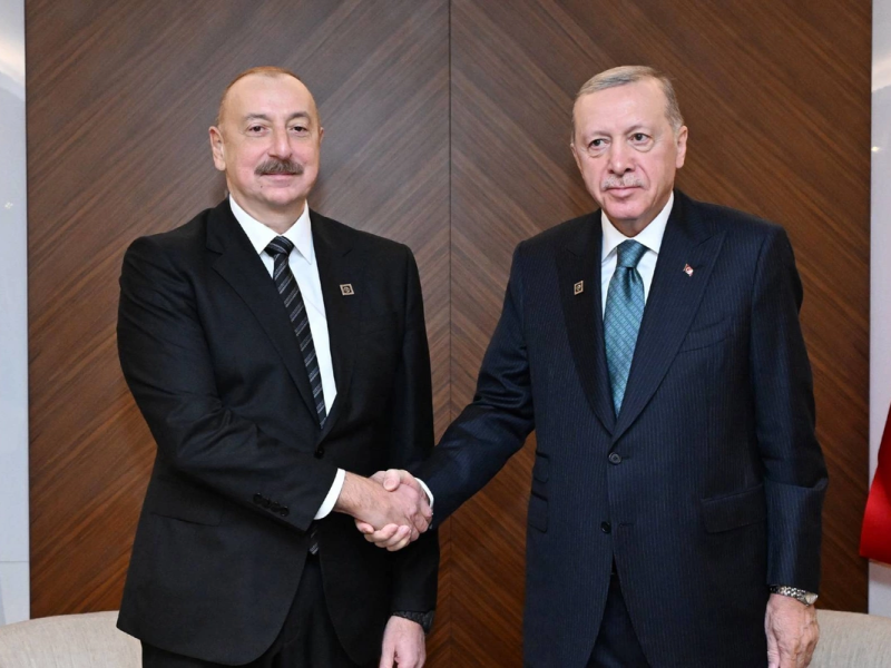 Prezident İlham Əliyev Albaniyada Rəcəb Tayyib Ərdoğan ilə görüşüb