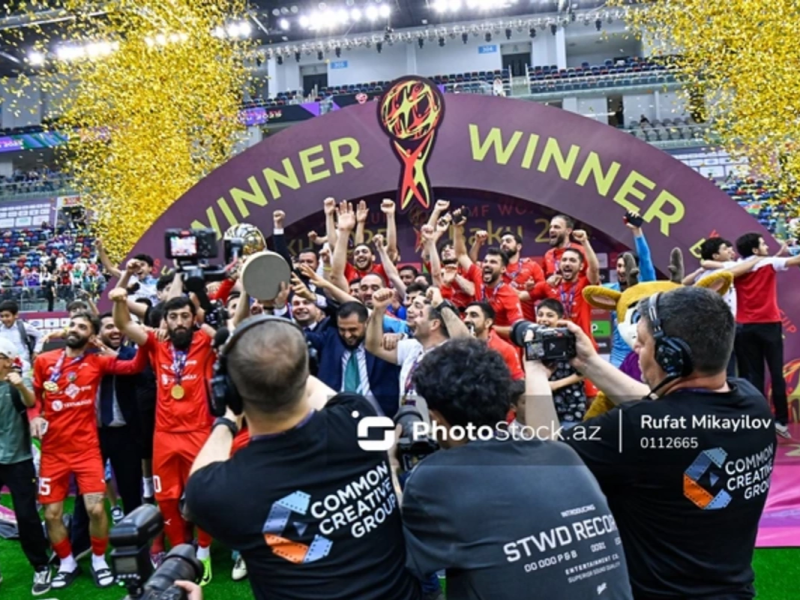 Minifutbol üzrə dünya çempionu olan Azərbaycan millisi mükafatlandırılıb