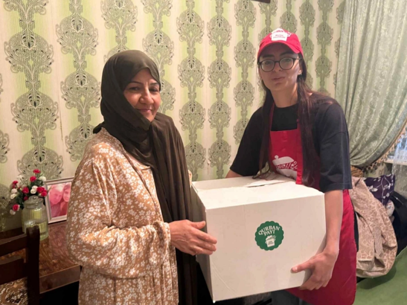 Leyla Əliyevanın təşəbbüsü ilə ailələrə qurban payları çatdırılıb