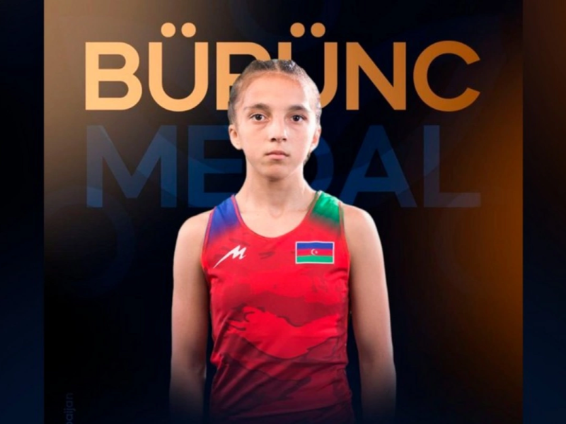 Azərbaycanın qadın güləşçisi Avropa çempionatında bürünc medal qazanıb