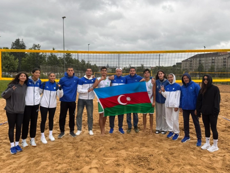 Azərbaycanın çimərlik voleybolu üzrə milliləri Ermənistan və Gürcüstan yığmalarına qalib gəlib