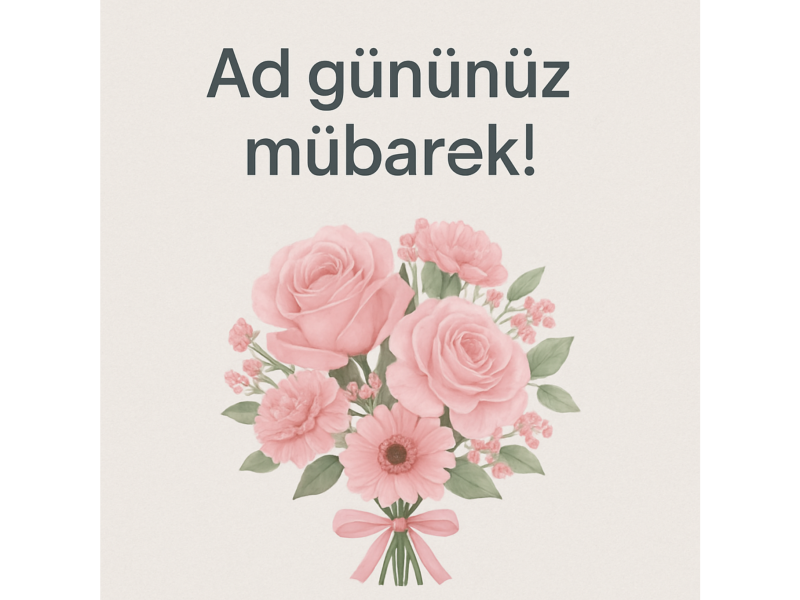 TƏBRİK EDİRİK.