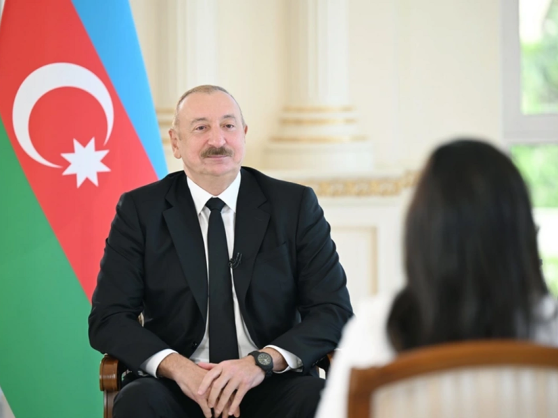 Prezident İlham Əliyev Zəngəzur dəhlizinin əhəmiyyətini "Əl-Ərəbiyyə" vasitəsilə dünyaya çatdırdı