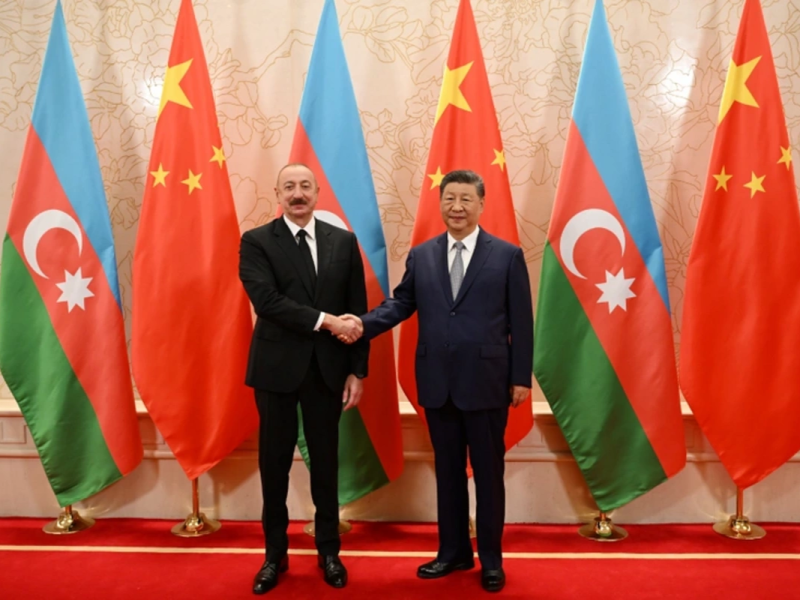 Azərbaycan Prezidenti İlham Əliyevin Çinin Sədri Si Cinpin ilə görüşü keçirilib