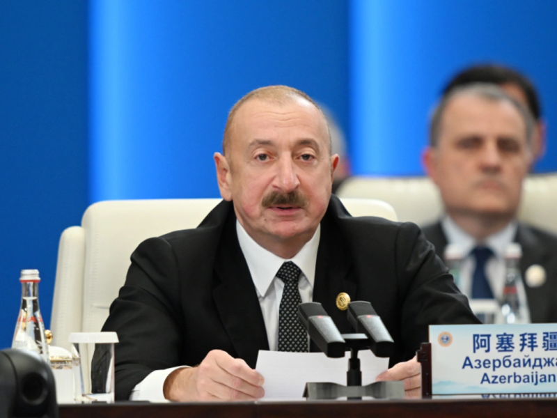 İlham Əliyev Çinin Tiencin şəhərində "ŞƏT plyus" formatında görüşdə çıxış edib