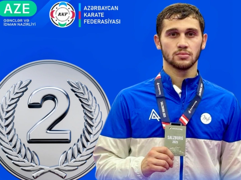 Azərbaycan karateçisi Avstriyada gümüş medal əldə edib