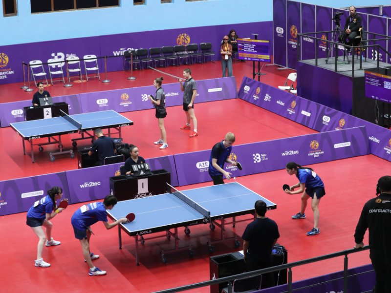Azərbaycanın stolüstü tennisçiləri gümüş medal qazanıblar - III MDB Oyunları