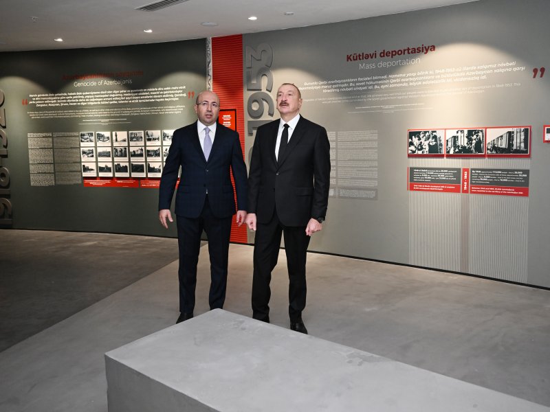 Prezident İlham Əliyev Gəncə Memorial Kompleksinin açılışında iştirak edib
