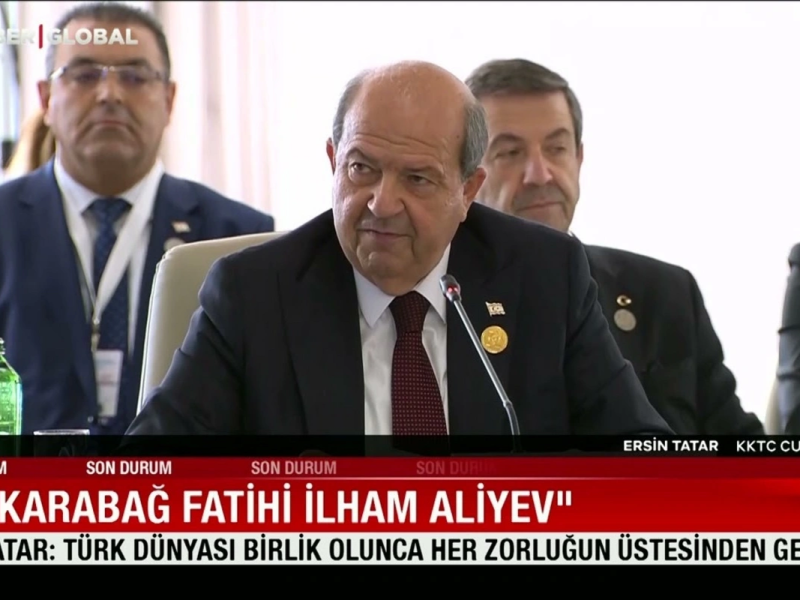 Ersin Tatar: "Qarabağ fatehi İlham Əliyevə təşəkkür edirəm"