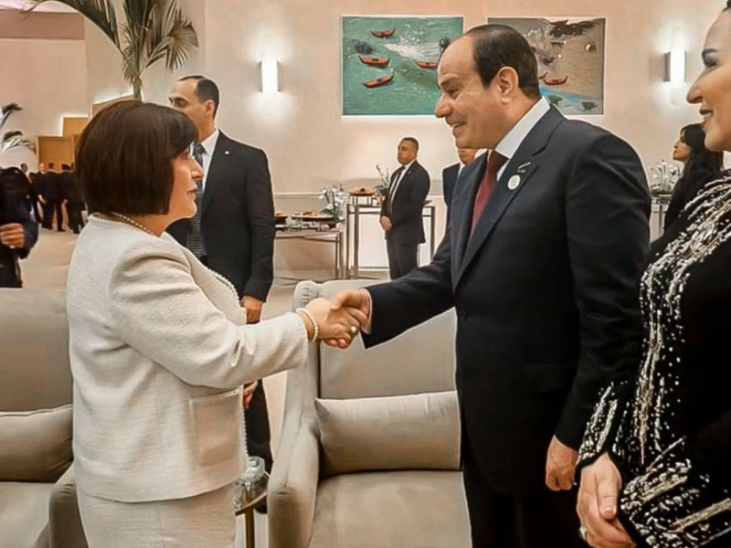 Sahibə Qafarova Böyük Misir Muzeyinin açılış mərasimində iştirak edib