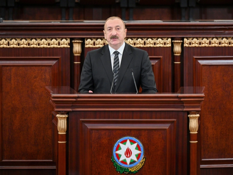AMEA-nın 80 illik yubiley yığıncağı keçirilib, İlham Əliyev çıxış edib