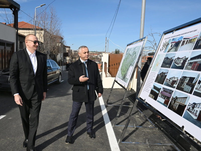 Prezident İlham Əliyev Xankəndinin Kərkicahan qəsəbəsində olub