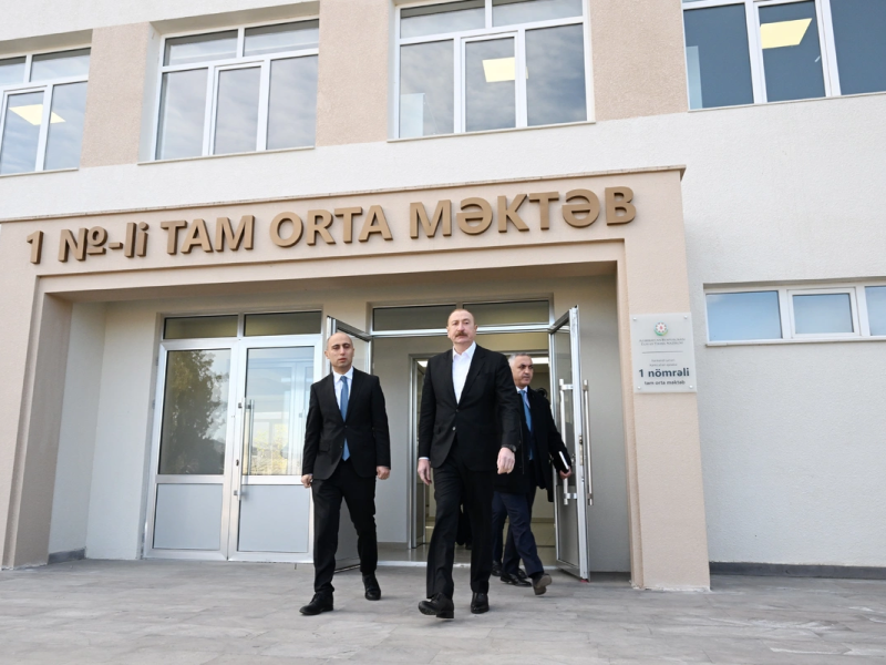 Kərkicahan qəsəbə 1 nömrəli tam orta məktəbin binası istifadəyə verilib