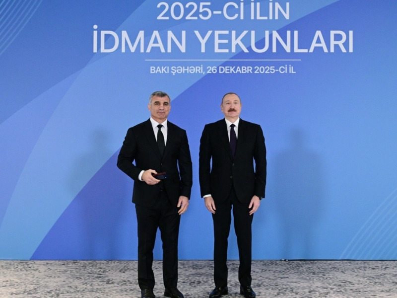Prezidentin dünya çempionu ilə səmimi dialoqu: "Sən hələ yarışırsan?"