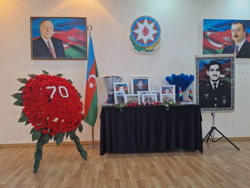 Şəhid leytenant-cərrah Qərib Müzəffər oğlu Həsənovun 70 illik yubileyi qeyd olundu. 26.12.2025