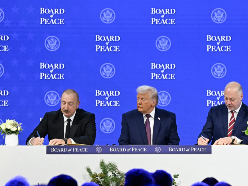 İlham Əliyev Azərbaycanın Sülh Şurasına təsisçi üzv dövlət qismində qoşulması barədə sənədi imzalayıb