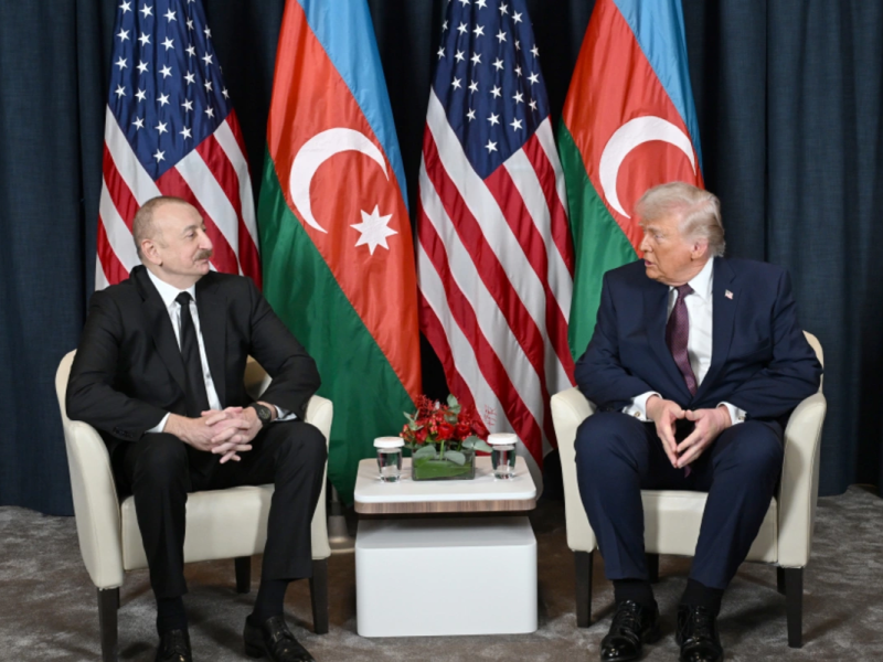 Davosda Azərbaycan Prezidenti İlham Əliyevin ABŞ Prezidenti Donald Tramp ilə görüşü olub