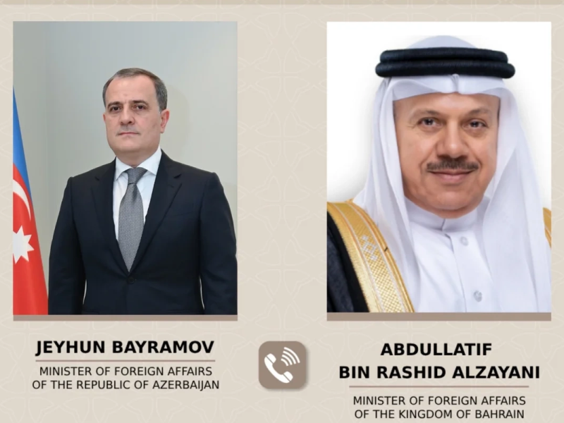 Ceyhun Bayramov Bəhreyn Krallığının xarici işlər naziri ilə danışıq aparıb