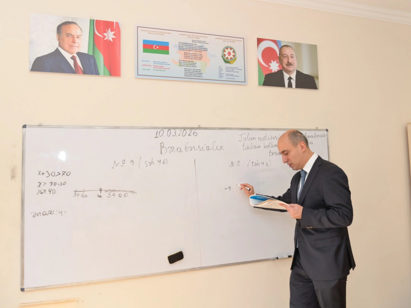 Emin Əmrullayev Xankəndidə dərs keçdi