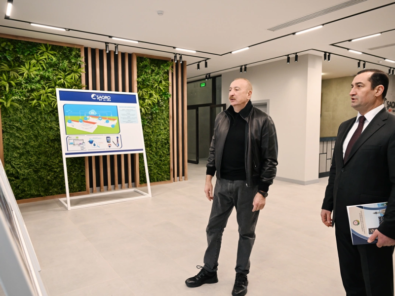 Prezident İlham Əliyev Şamaxıda "Şirvan Aqro" heyvandarlıq kompleksinin açılışında iştirak edib