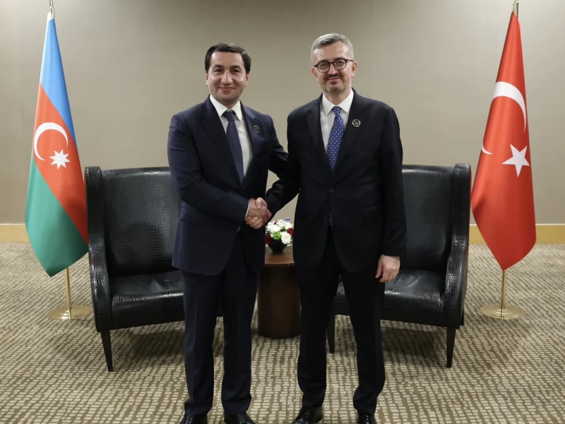 Burhanəddin Duran və Hikmət Hacıyev Antalya Diplomatiya Forumu çərçivəsində görüşüblər