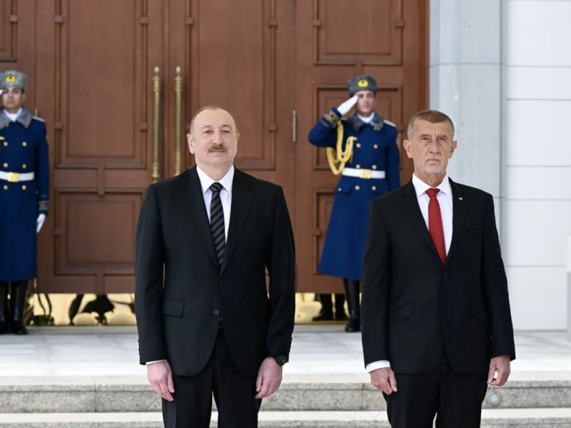 Qəbələdə Çexiyanın Baş naziri Andrey Babişin rəsmi qarşılanma mərasimi olub