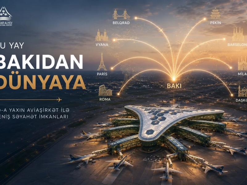 Bakı Aeroportu yay mövsümündə 40-a yaxın aviaşirkətlə geniş marşrut şəbəkəsi təqdim edir