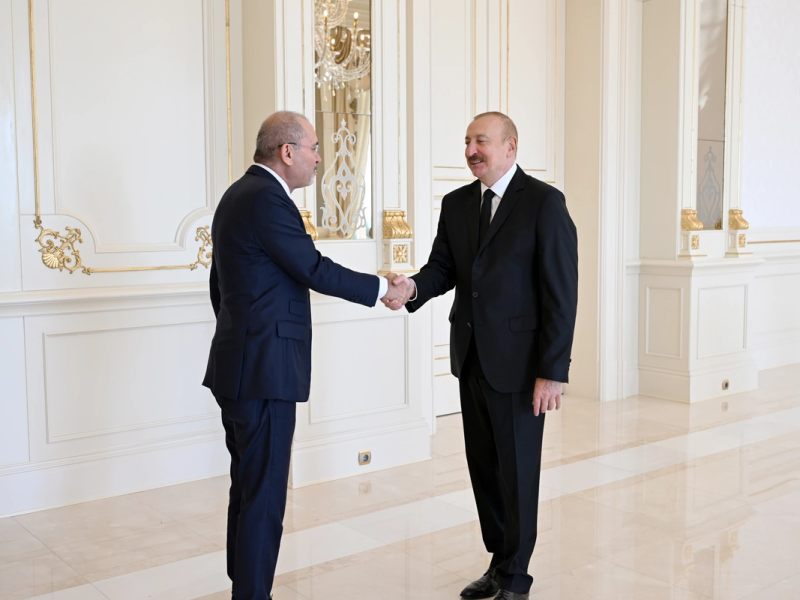 Prezident İlham Əliyev İordaniya Baş nazirinin müavinini qəbul edib
