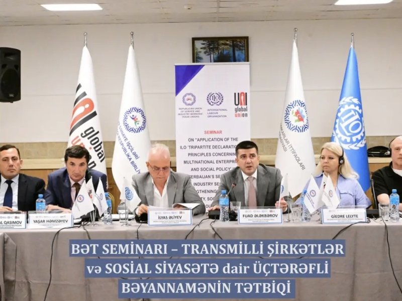 Bakıda BƏT-in Üçtərəfli Bəyannaməsinin Tətbiqinə Həsr Olunmuş Beynəlxalq Seminar Keçirilib